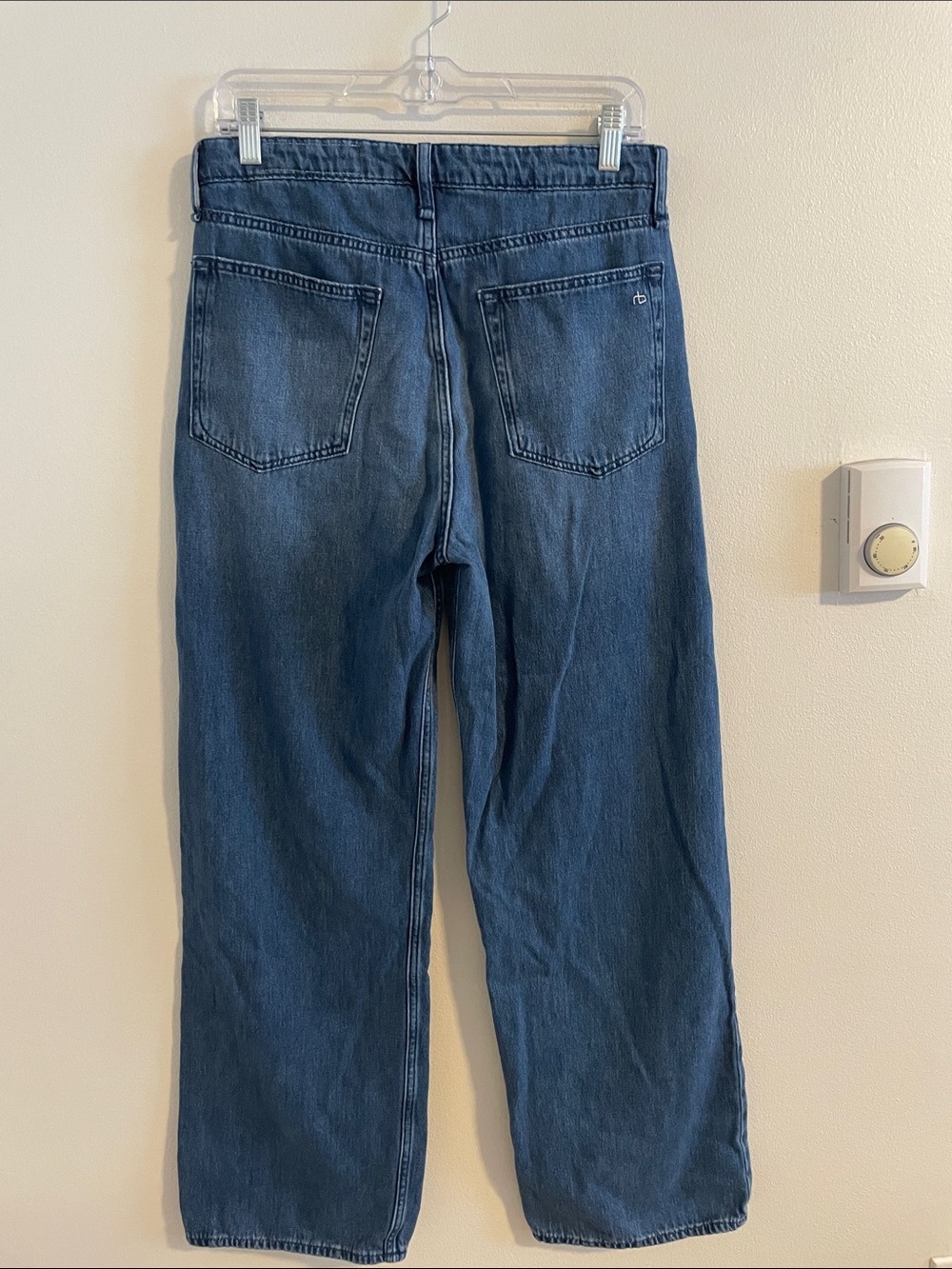 Rag & Bone Featherweight Logan Mid-Rise Wide Leg Jeans Women’s Size 27 Rubin - Picture 6 of 12